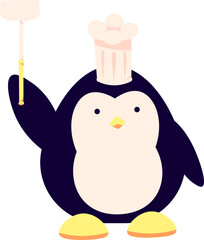 Funny Penguin Chef