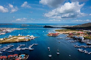 view of simpson bay in Sint Maarten