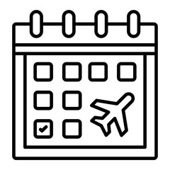  Travel line icon © Ehtisham