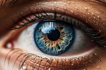Eyelash woman pupil female macro face vision eyeball look eye human closeup iris beauty