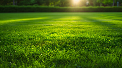 Fototapeta na wymiar Close up green grass texture background view. copy space. 