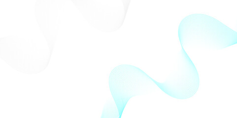 Fototapeta premium Abstract blend blue wave line science and technology futuristic blue waves curve lines banner background design. Vector illustration. Modern music, template abstract design flowing wave wallpaper.