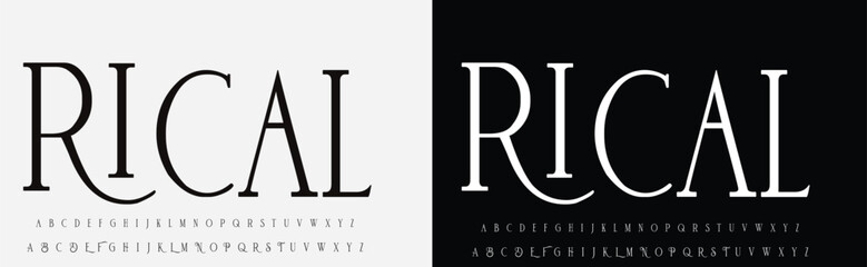 Modern Bold Font. Upper case Lower case Typography urban style alphabet fonts for fashion, sport, technology, digital, movie, logo design, vector illustration