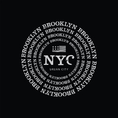 Fototapeta na wymiar New york brooklyn Brooklyn stylish t-shirt and apparel abstract design. Vector print, typography, poster