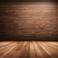 brick wall background wood floor for products
