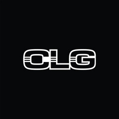 Minimalist CLG Letter Logo. Usable for Business Logo. Monogram Element