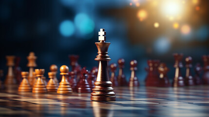 business strategy concept business financials leader