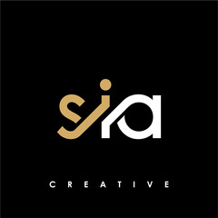 SIA Letter Initial Logo Design Template Vector Illustration