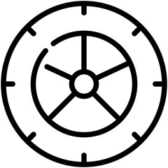 Obraz premium tire line icon