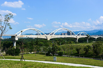 Bridge in Yingge District, New Taipei City, Taiwan.