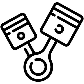recommend clip art: piston line icon