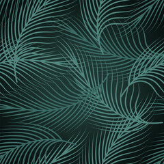 Palm leaf abstract pattern vector design