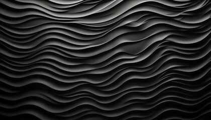 Black wall with waves texture