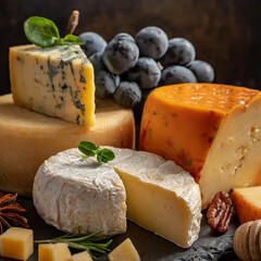 Rustic cheese platter