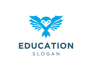 The logo design is about Education and was created using the Corel Draw 2018 application with a white background.