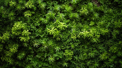 Green leaves background. Natural moss background. - obrazy, fototapety, plakaty
