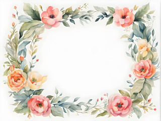 watercolor-illustration-by-featuring-a-minimalist-style-floral-frame