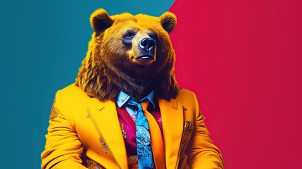 Bear Wearing a Suit 