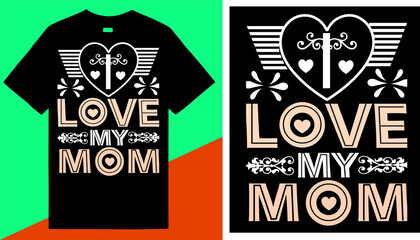 International Mother's day T shirt design .