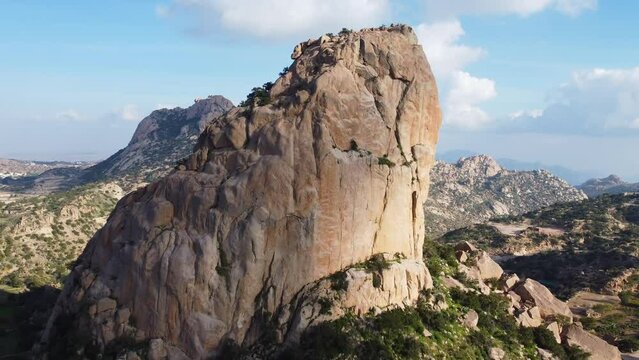 Stunning drone views of the Taif granite mountain in Saudi Arabia