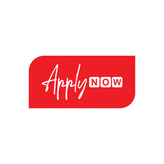 apply now button on white background