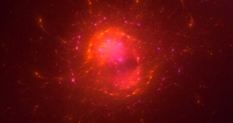 3D manual rendering abstract colorful fractal light background