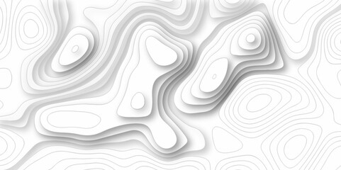 Abstract background with waves Geographic mountain relief. Abstract lines background. Contour maps. Vector illustration, Topo contour map on white background, Topographic contour lines.