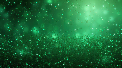 Abstract glitter green background