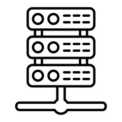   Server line icon