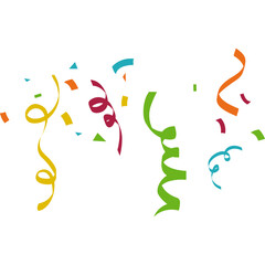 Flat Confetti Illustration