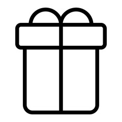 Gift Box icon outline style for download (valentine pack)