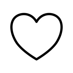 Heart icon outline style for download (valentine pack)