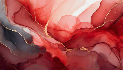 Abstract alcohol ink background. Fluid art painting