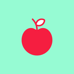 Vector Apple Fruit Icon Illustration