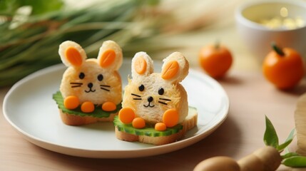 Cute Bunny Sandwiches Perfect for Kids Parties