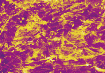 抽象的な紫と黄色の水彩風テクスチャ背景