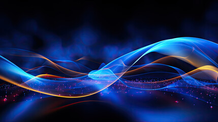 Blue abstract background,blue wave, blue futuristic wave technology for corporate presentations, social media graphics, and print materials. a modern and professional touch to various 
