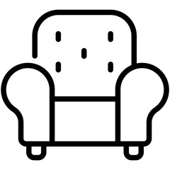 sofa line icon