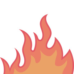 Fire Flame Flat Illustration