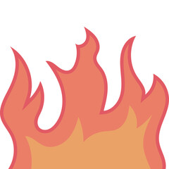 Fire Flame Flat Illustration