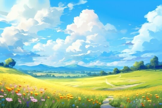 Beautiful summer landscape