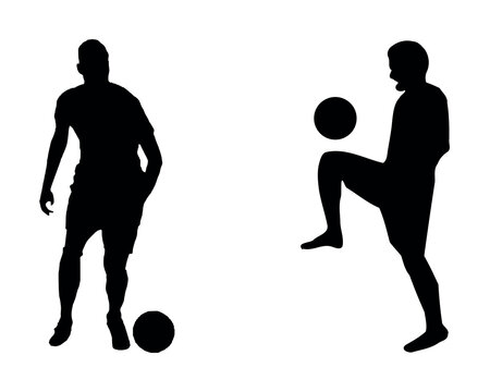 silhouette of a sports player, sportsman, sports