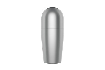 Matte Metallic Deodorant Mockup Isolated On White Background. 3d illustration