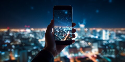 phone in the night city