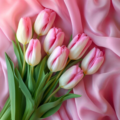 Fototapeta premium AI art tulip background