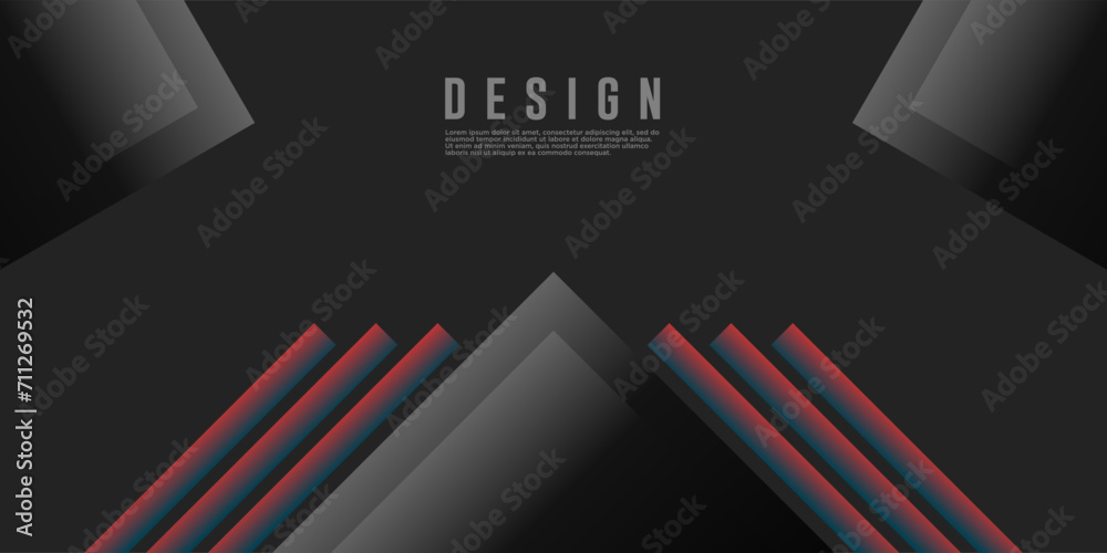 Wall mural modern gradient bright color. geometric background. abstract website landing page with circles illus