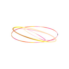Naklejka premium An abstract cut out transparent iridescent oval gradient shape futuristic pattern design element.