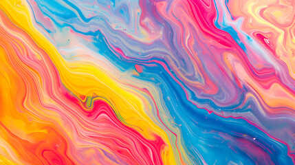 rainbow marbled paint texture background