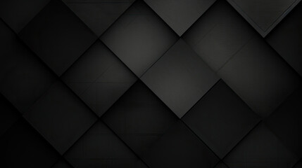 black diamond pattern  abstract wallpaper on dark background, Digital black textured graphics poster background