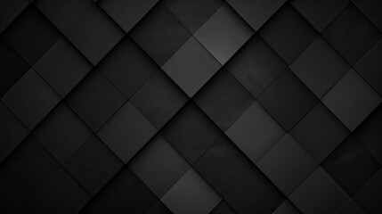 Fototapeta na wymiar black diamond pattern abstract wallpaper on dark background, Digital black textured graphics poster background
